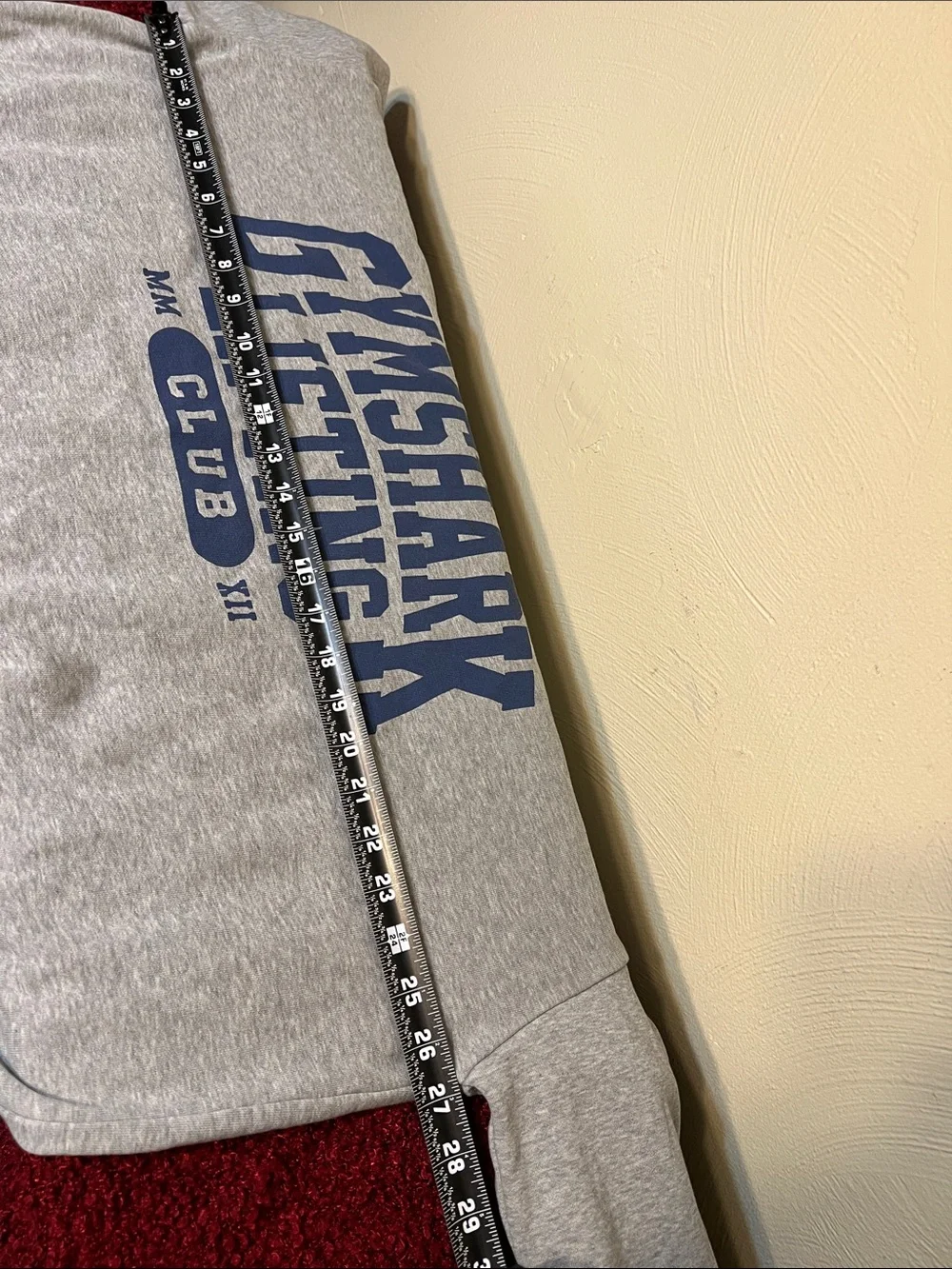 Gymshark Oversized Gray & Blue Crewneck Sweatshirt Large - Picture 7 of 8